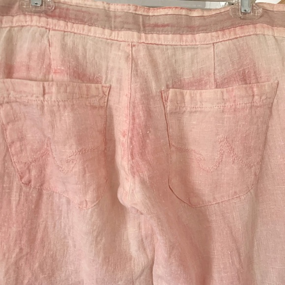 Ag Adriano Goldschmied Pink Tie Dye Cargo Pants - Picture 3 of 9